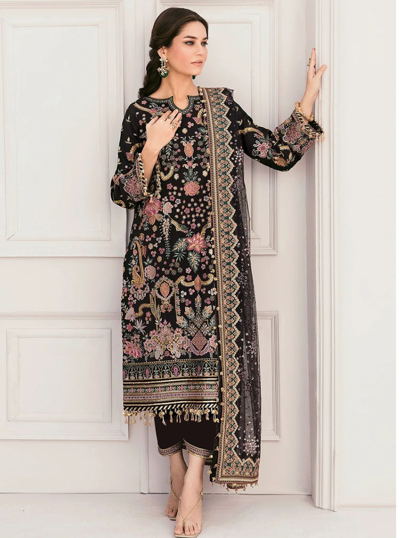 Elegant Athenic Festive Georgette Straight Suit  