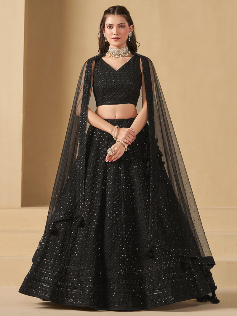 Elegant Ethnic Festive Traditional Georgette Lehanga Suit