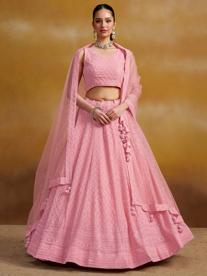 Traditional Ethnic Festive Elegant Georgette Lehanga Suit