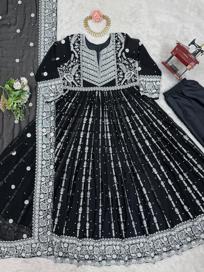 Authentic Elegant Festive Traditional Georgette Anarkali Suit