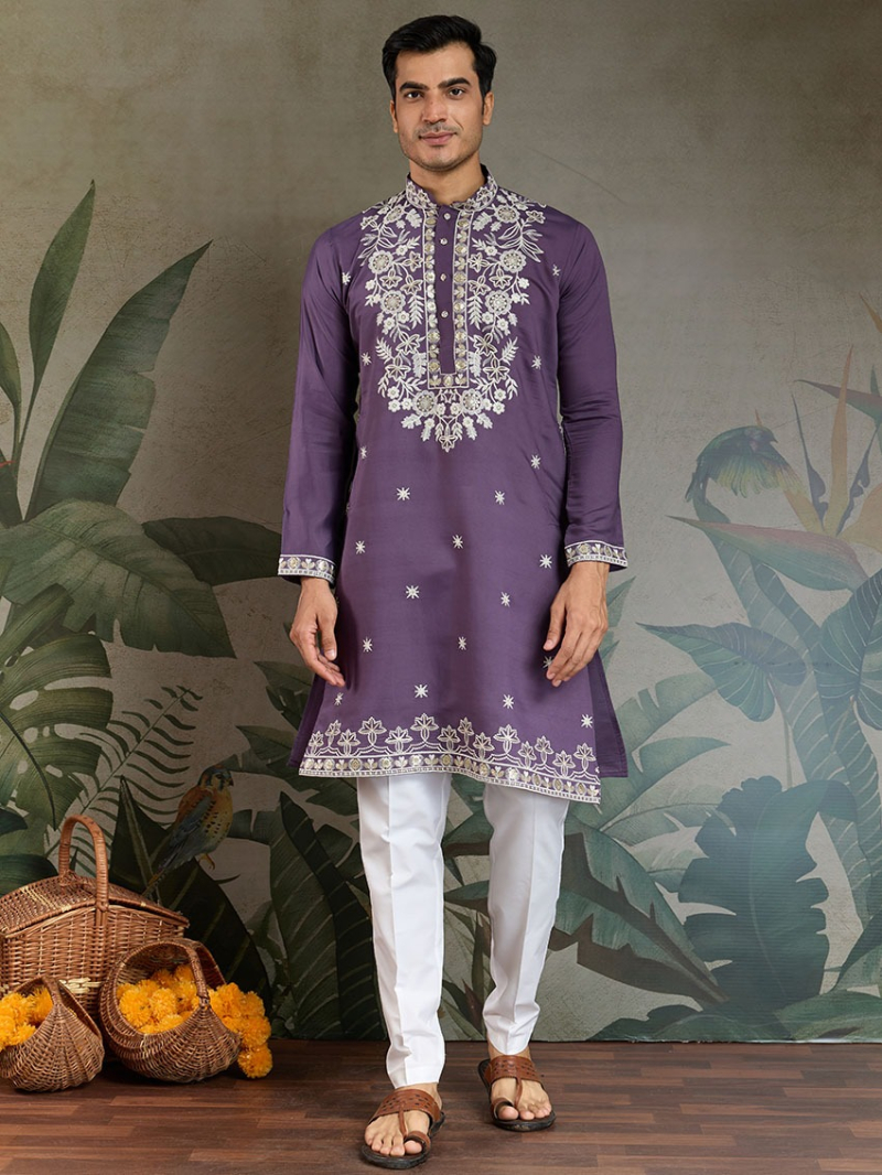 Designer Elegant Ethnic Viscose Silk Kurta Pajama