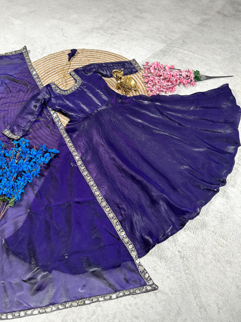 Elegant Traditional Royal Purple Kids Suit