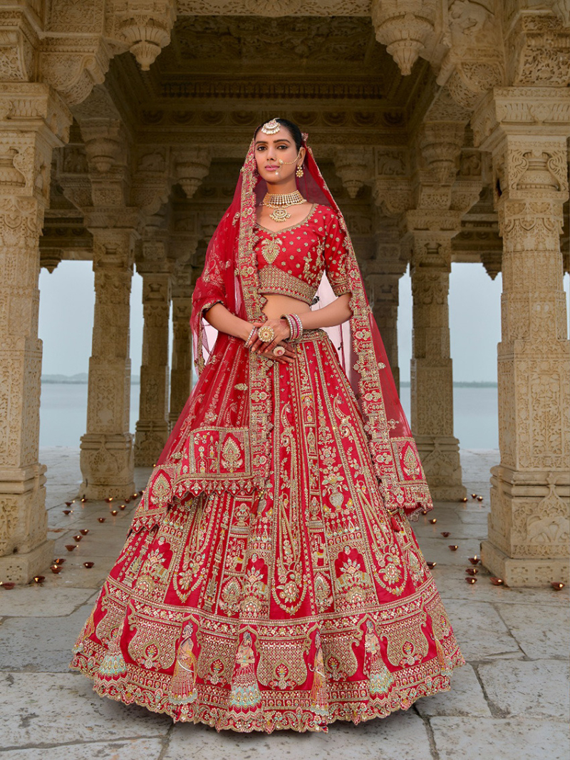 Royal Rich Red Bridal Lehanga Set