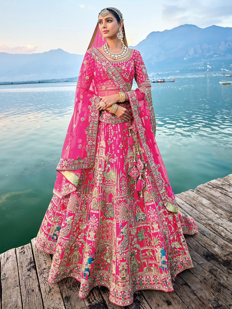 Royal Pink Bridal Lehanga Set