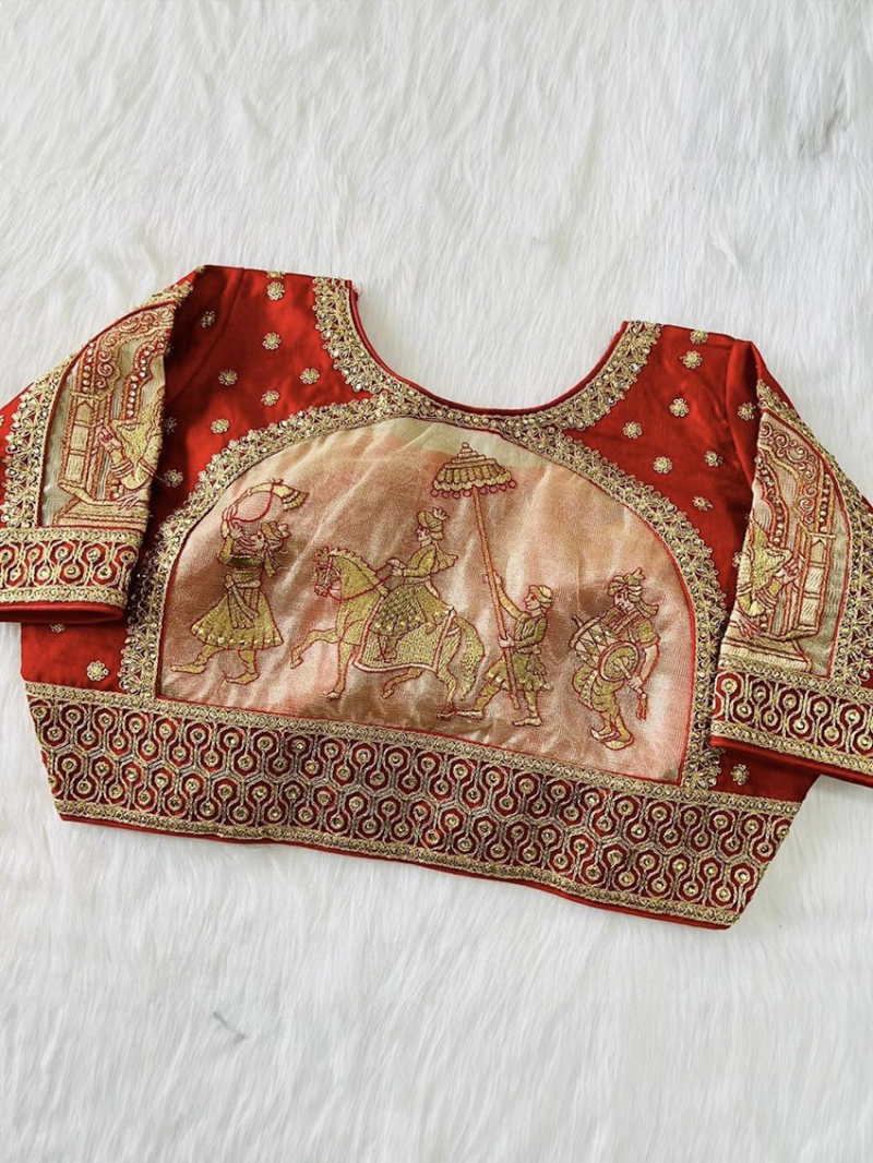 Heavy Embroidery Work Blouse