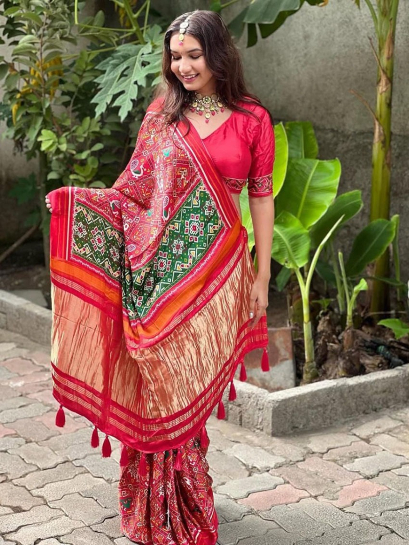Traditional Ethnic Festive Pure Gaji Silk Saree