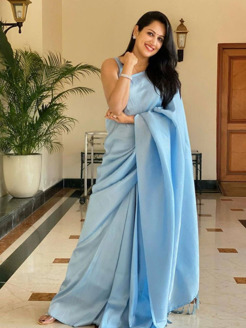 Elegant Soft Lichi Silk Saree