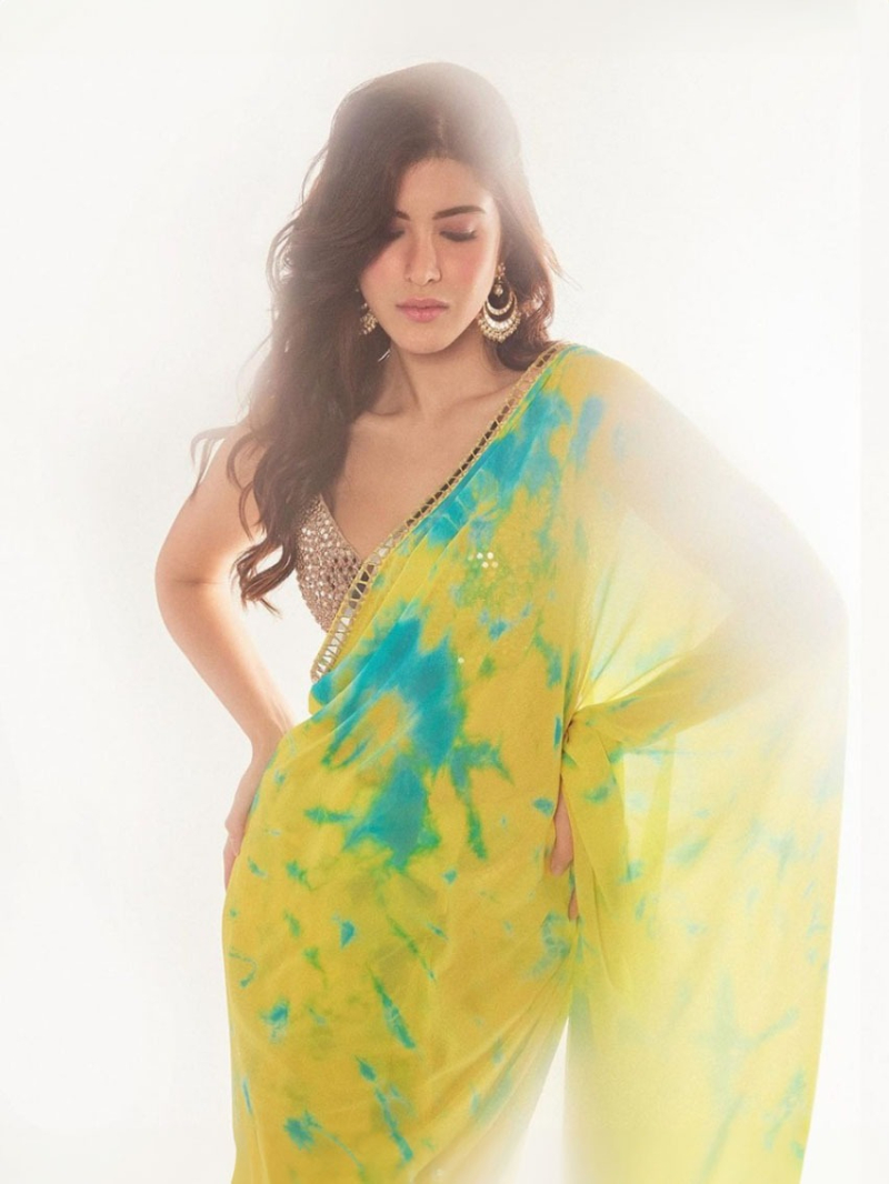 Vibrant Georgette Digital Print Saree