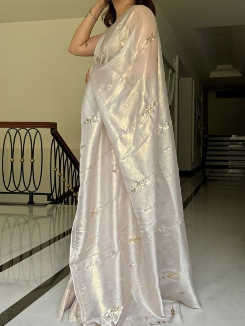 Elegant Fancy Satin Silk Saree
