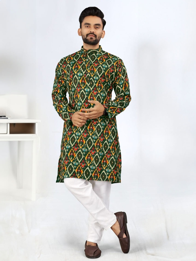 Ethnic Festive Traditional Rayon Kurta Pant Set