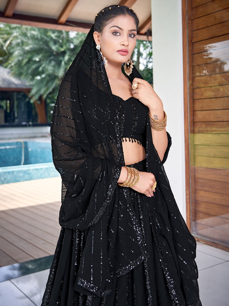 Traditional Elegant Ethnic Festive Georgette Lehanga Suit