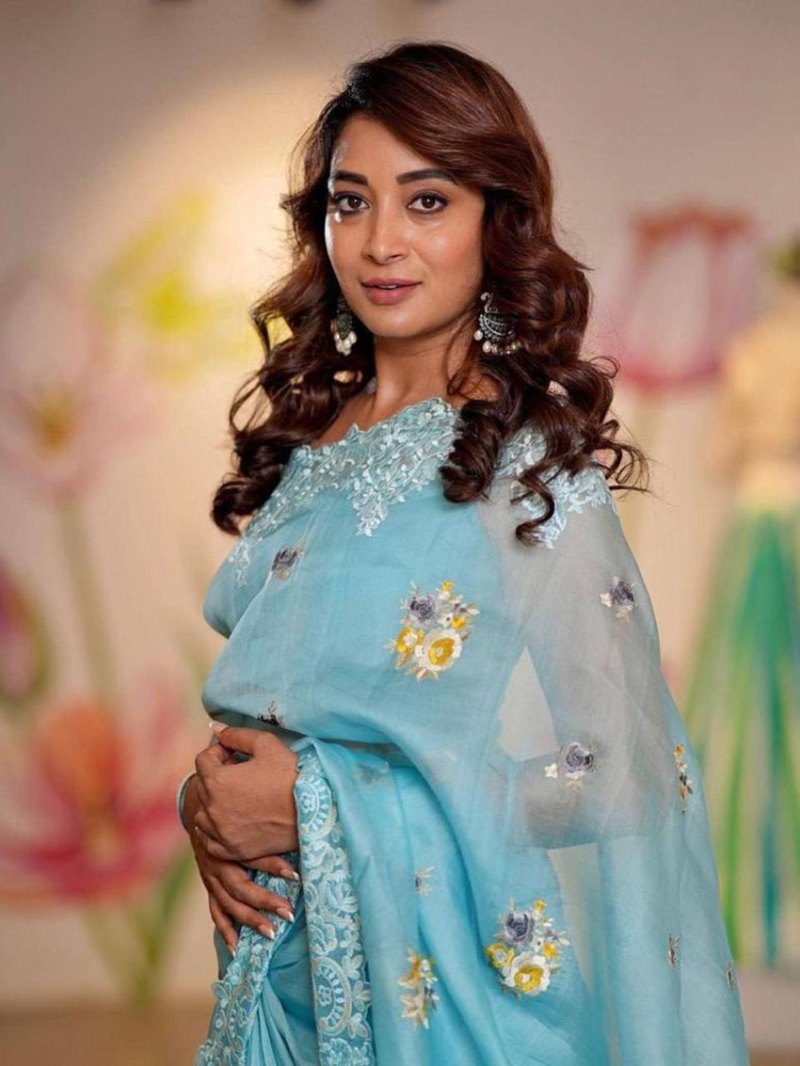 Traditional Ethnic Festive  Sky Blue Soft Organza Silk Saree