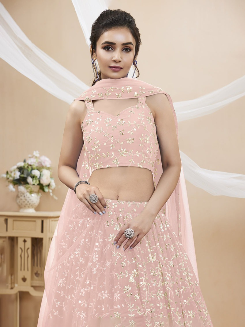 Traditional Ethnic Elegant Festive Georgette Lehanga Suit