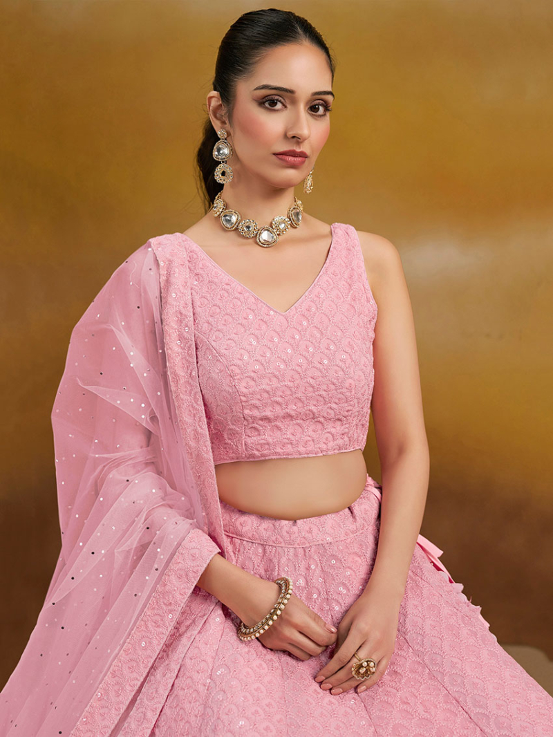 Traditional Ethnic Festive Elegant Georgette Lehanga Suit