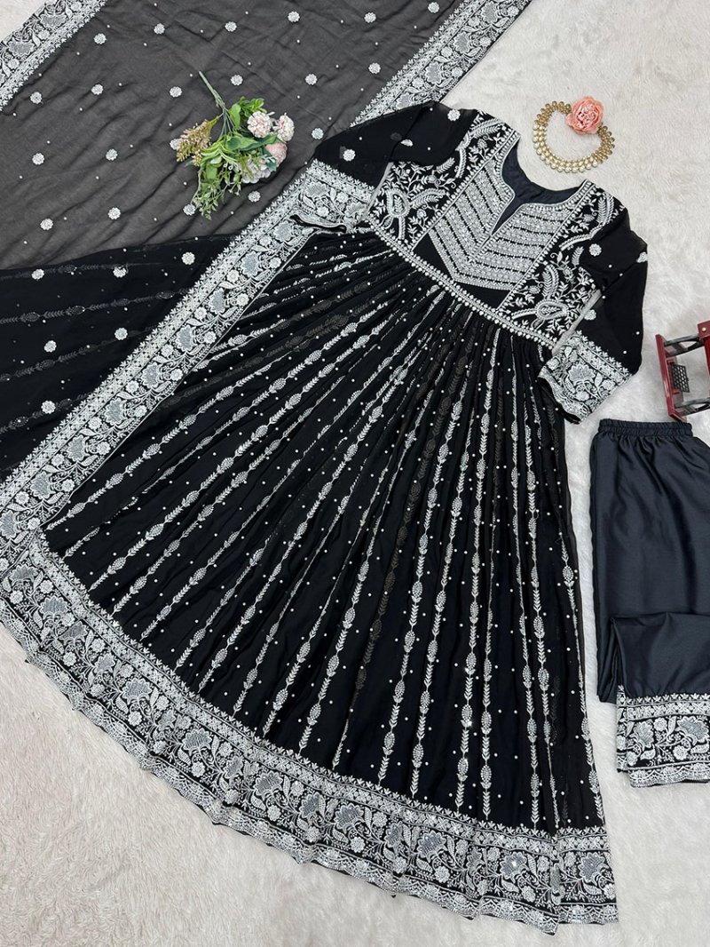 Authentic Elegant Festive Traditional Georgette Anarkali Suit
