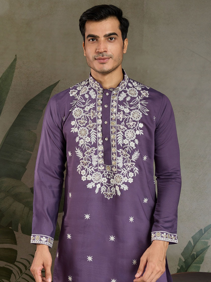 Designer Elegant Ethnic Viscose Silk Kurta Pajama