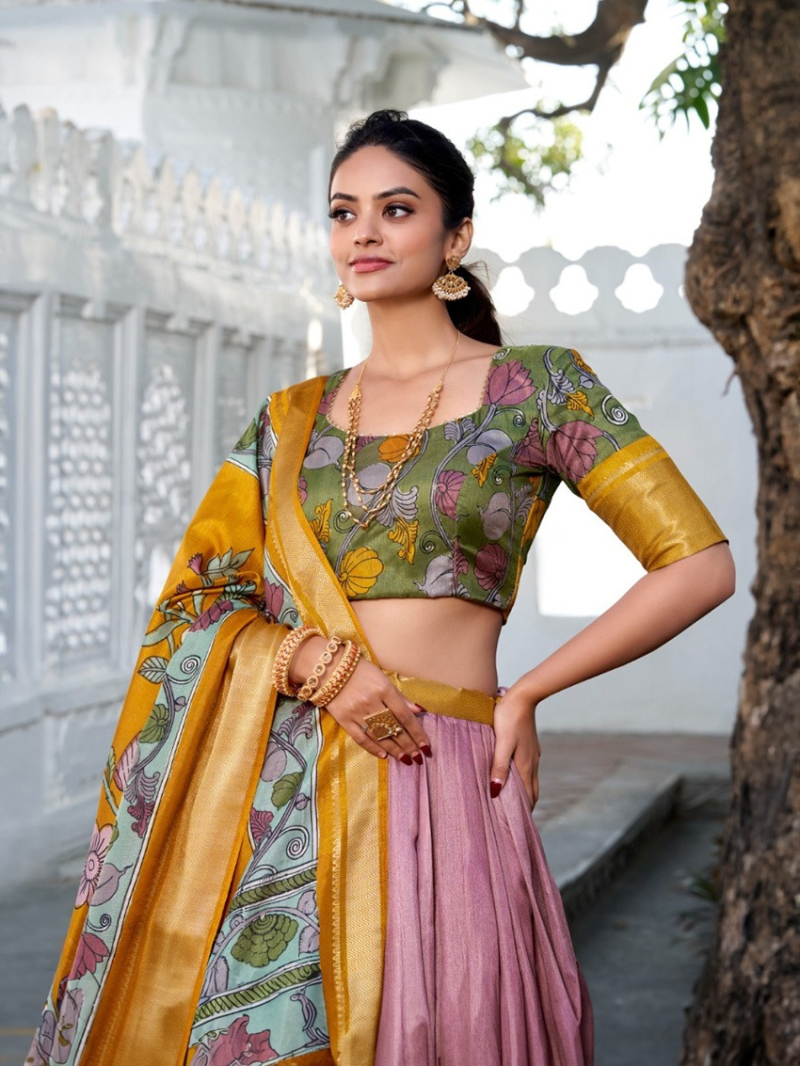 Authentic Elegant Ethnic Festive Onion Pink Lehanga Suit