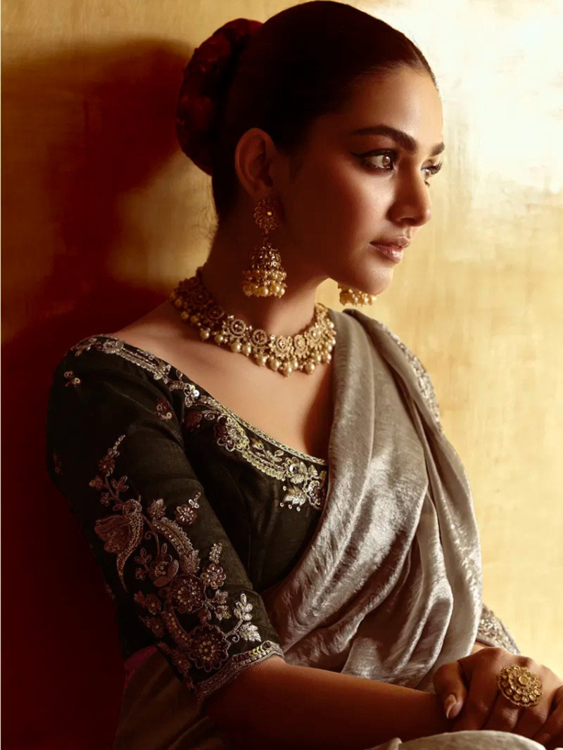 Designer Ethnic Festive  Silver Fancy  Silk Saree