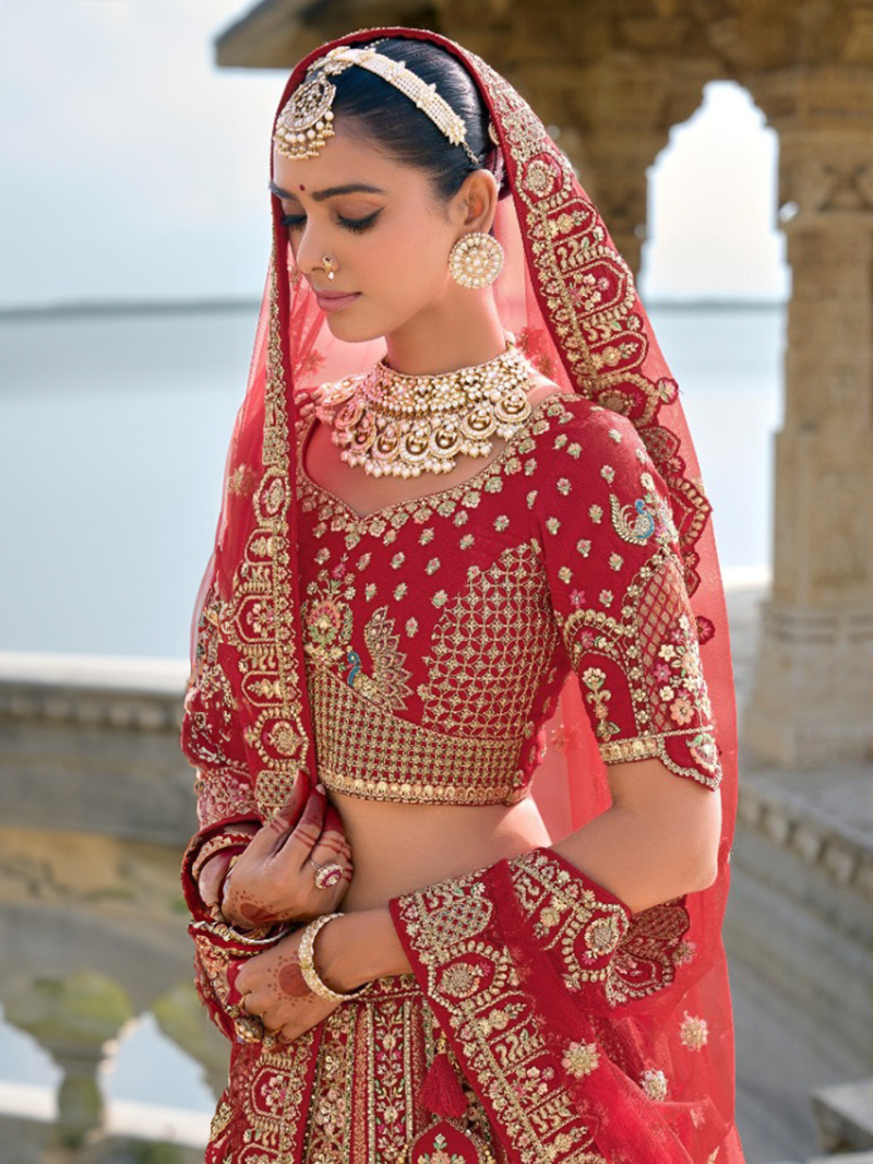 Royal Red Bridal Lehanga Set