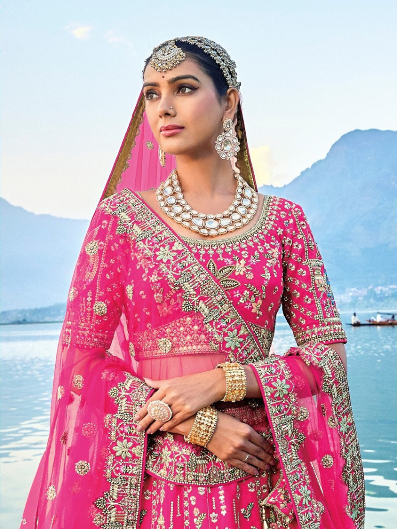 Royal Pink Bridal Lehanga Set