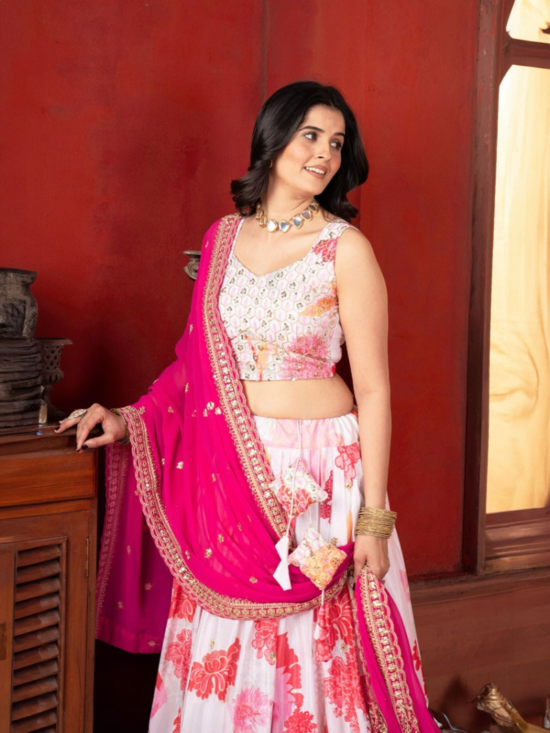  Blooming Radiance Chinnon Lehanga Suit