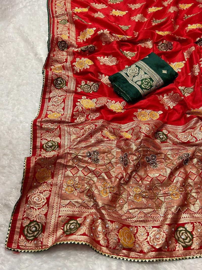 Authentic Pure Dola Silk Saree