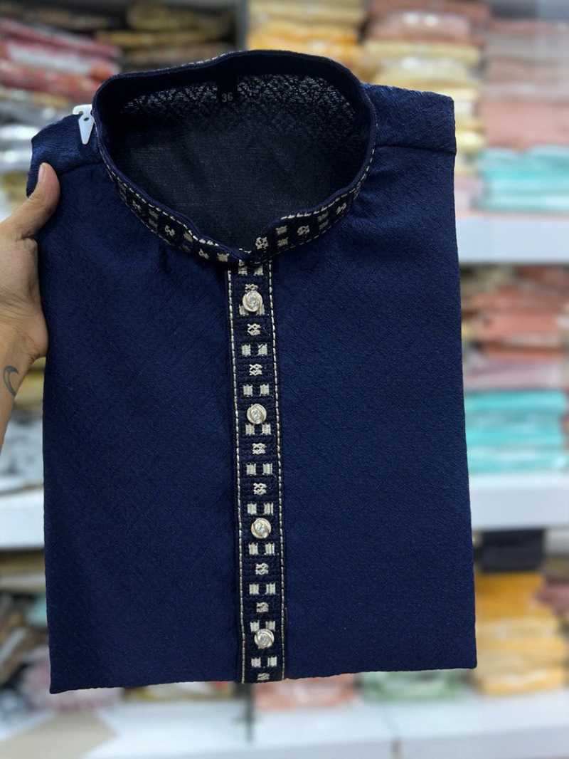 Elegant Ethnic Festive  Jacquard Silk  Kurta Set
