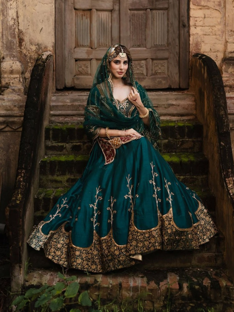 Regal Natural Crepe Silk Lehanga Set