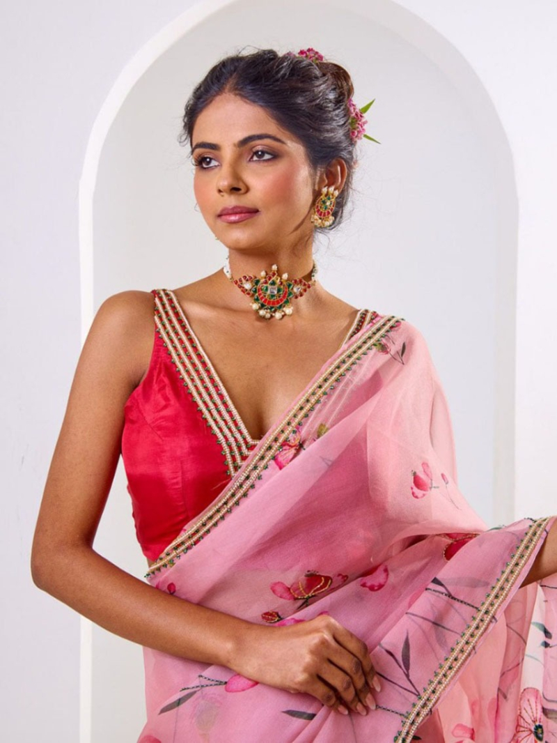 Soft Tabby Silk Digital Printed Saree