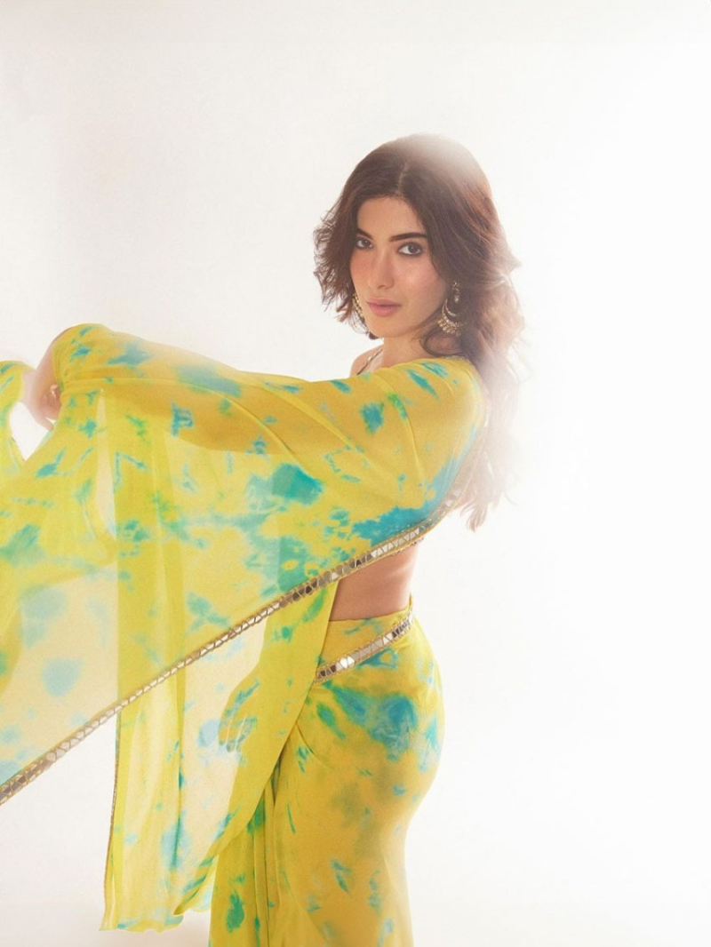 Vibrant Georgette Digital Print Saree