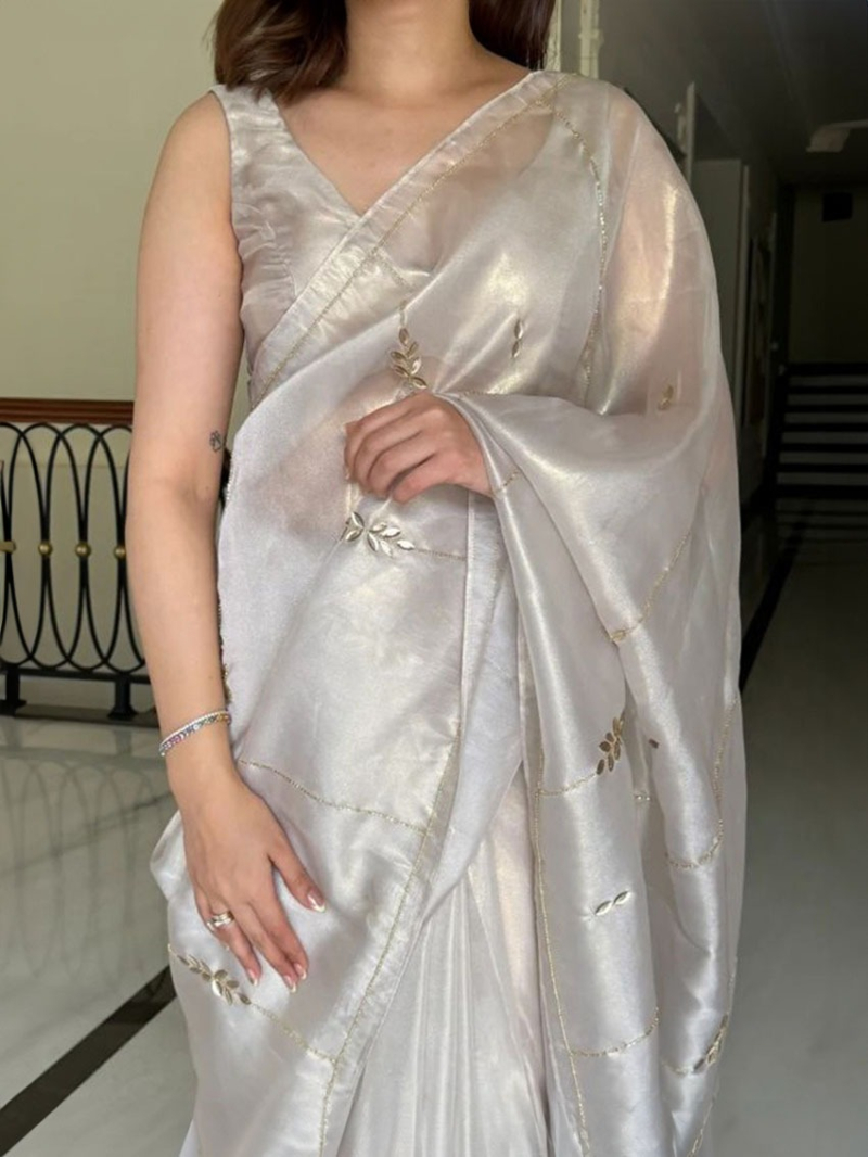 Elegant Fancy Satin Silk Saree