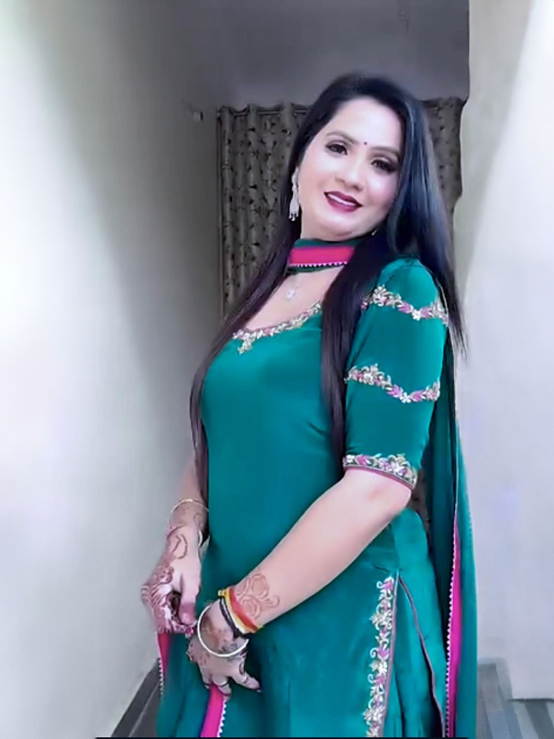 Traditional Festive Ethnic Green Crepe Sharara Suit