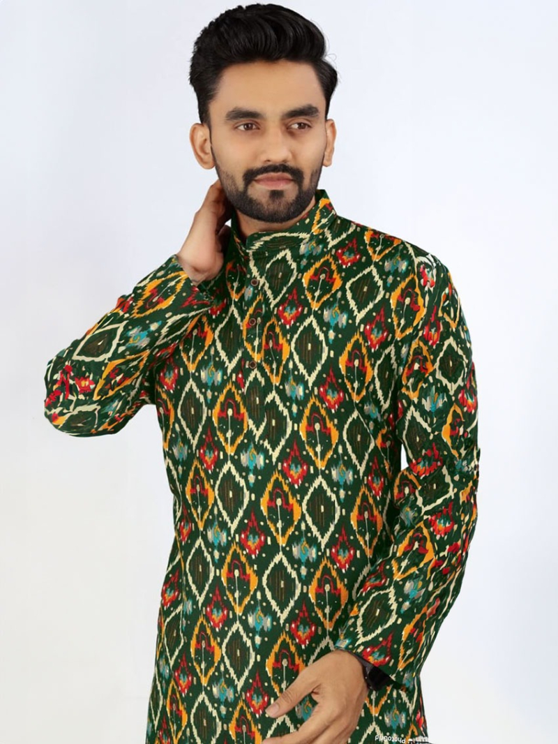 Ethnic Festive Traditional Rayon Kurta Pant Set