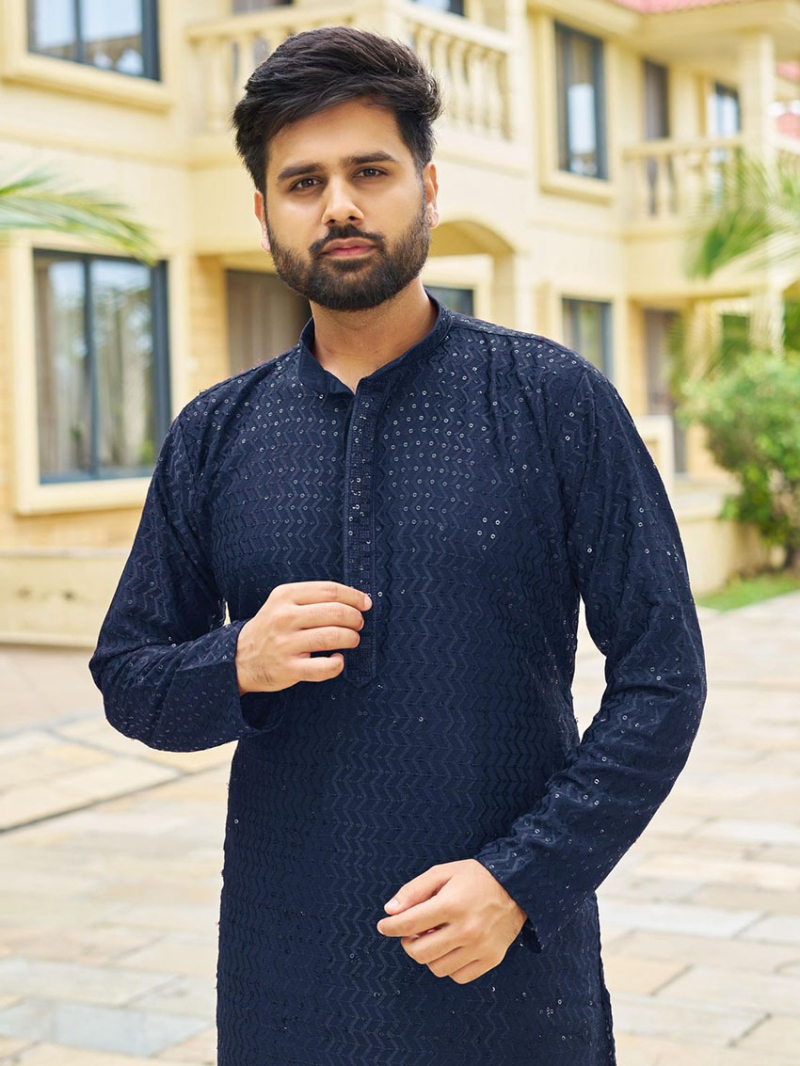 Elegant Ethnic Festive Traditional Rayon Kurta Pajama Set