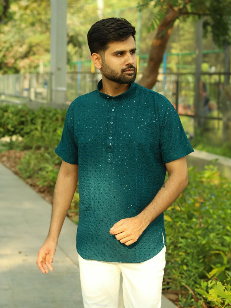 Elegant Ethnic Festive Traditional Rayon Short Kurta 
