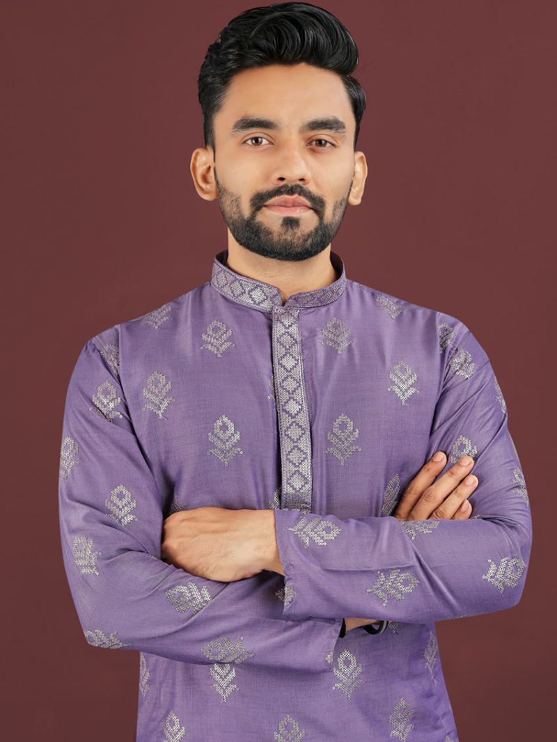 Ethnic Traditional Festive  Viscose Silk Kurta Pajama Set