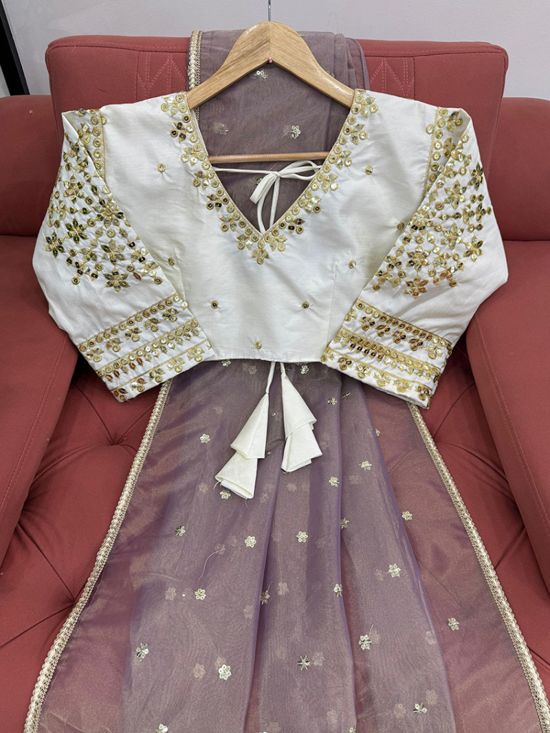Authentic Ethnic Festive Traditional Twill Net Saree