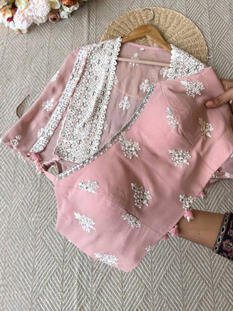 Designer Elegant Faux Georgette 3-piece Indowestern set