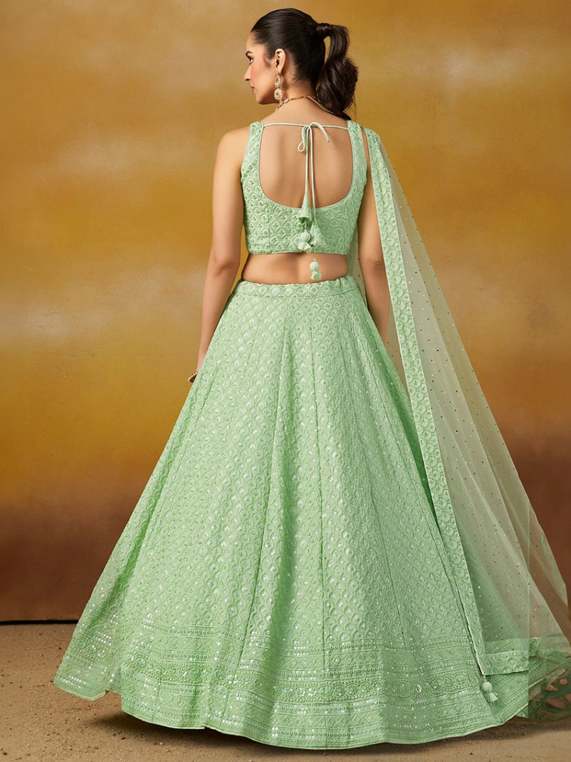 Elegant Ethnic Festive Embroidered Lehanga Suit