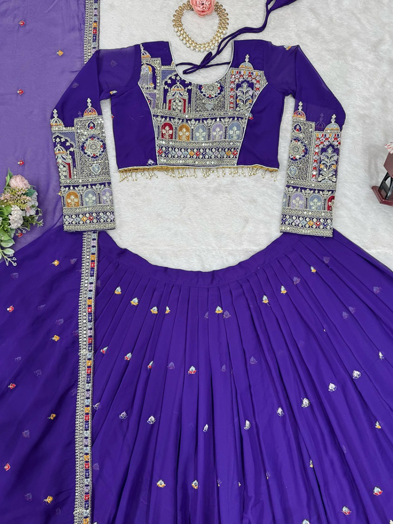 Elegant Ethnic Traditional  Georgette Lehanga Suit
