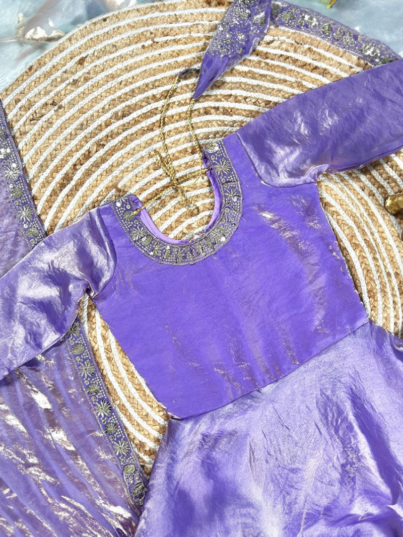 Elegant Traditional  Lavender Kids Suit